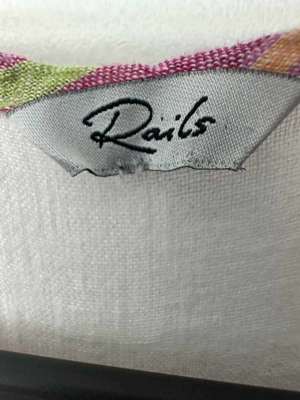 Rails Pink & Cream Striped Smocked-Waist Midi Spring/Summer Dress - Picture 9 of 12